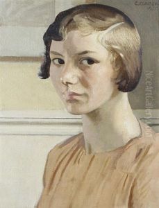 Portrait Of Elizabeth Clausen by Sir George Clausen