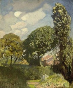 At The Edge Of The Farm by Sir George Clausen