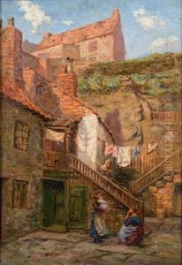 La Conversation Dans Le Village by Sir George Clausen