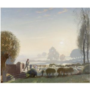 The Shepherd Boy, Sunrise by Sir George Clausen