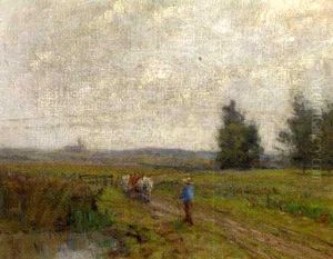 Ploughing The Field by Sir George Clausen