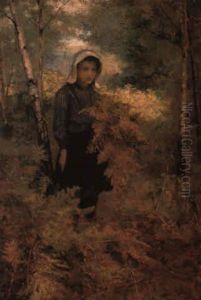 The Fern Gatherer by Sir George Clausen