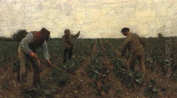 Hoeing Turnips - view 1