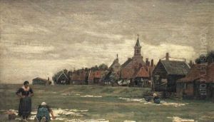 Washerwomen, Holland by Sir George Clausen