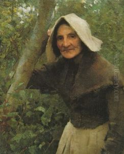 A Toiler Still; An Old Woman, North Lincolnshire by Sir George Clausen
