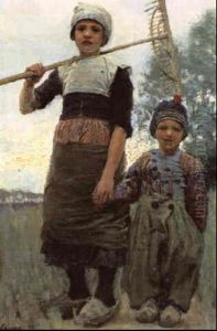 Little Haymakers, North Holland by Sir George Clausen