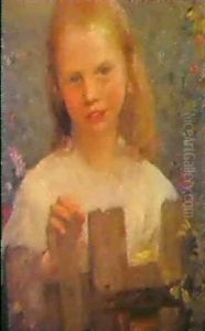 A Cottage Girl by Sir George Clausen
