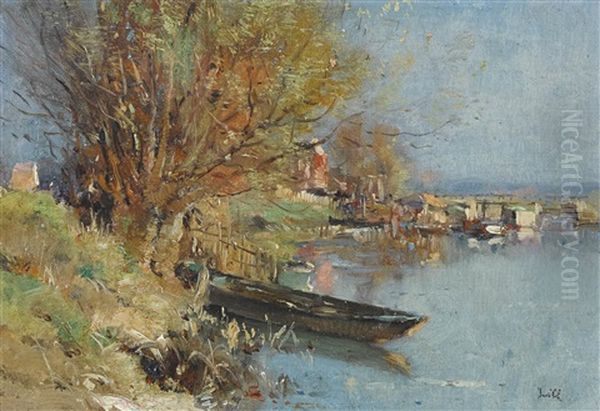 Seeufer Mit Ruderboot - view 1