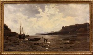 Fishing Boats At Low Tide