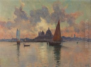 La Salute Venise, Le Soir by Marie Joseph Leon Clavel Iwill