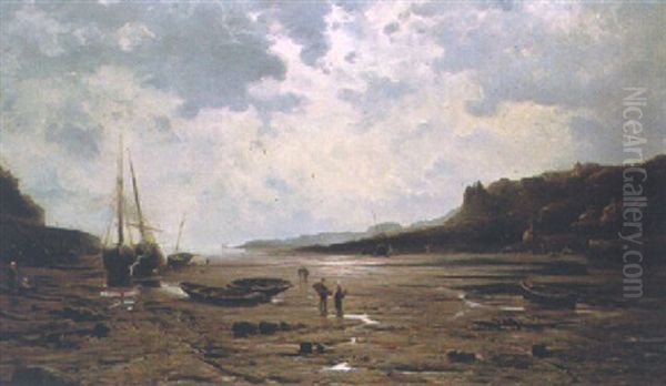 Fishing Boats At Low Tide - view 1