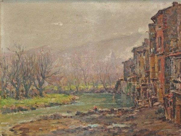 Lavandiere Au Bord De La Riviere - view 1