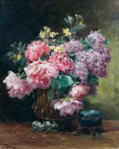 Bouquet De Fleurs by Jules-Justin Claverie