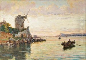 Moulin A Saint-cyr-sur-mer by Jules-Justin Claverie