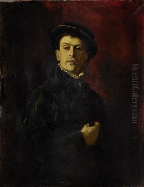 Portrait Of A Man In Black Costume - view 1