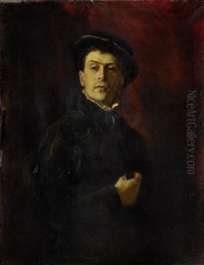 Portrait Of A Man In Black Costume Portrait Of A Man In Black Costume