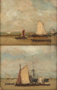 Voiliers Dans Un Estuaire (2 Works) Voiliers Dans Un Estuaire (2 Works)
