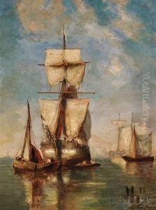 Sailing Vessels In Quiet Waters