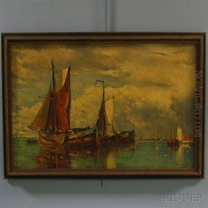 Moored Boats by Paul Jean Clays
