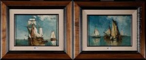 Marines (pair) by Paul Jean Clays