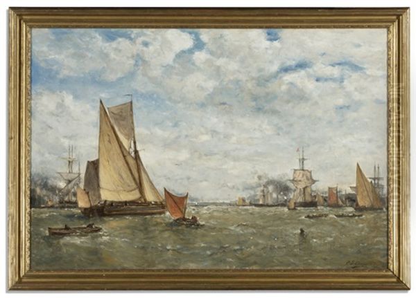 Boats In A Harbor - view 1