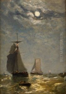 Clair De Lune Dans La Rade De Vlessingen