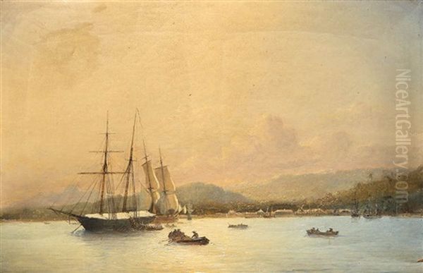 Le Duc De Brabant A L'ancre A Santo Thomas En Guatemala - view 1