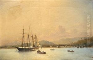 Le Duc De Brabant A L'ancre A Santo Thomas En Guatemala