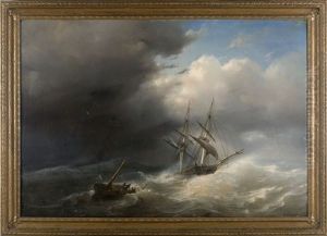 Ship In Stormy Seas