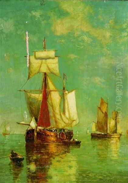 Boats At Anchor - view 1
