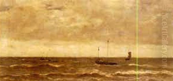 Sailing Boats In The Rough Seas - view 1