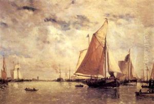 Interieur Da Port D'ostende by Paul Jean Clays