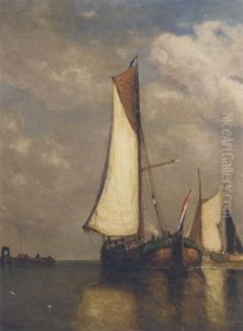 Sailing Vessels On A Calm Sailing Vessels On A Calm