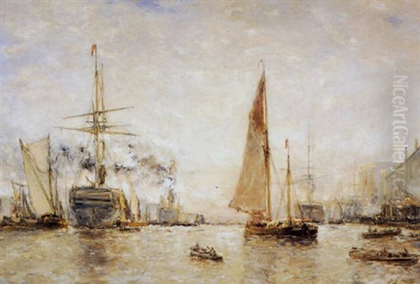 Ships In The Harbor - view 1