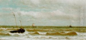 Shipping Near The Coast by Paul Jean Clays