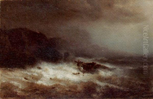 Shipwreck On A Stormy Sea - view 1