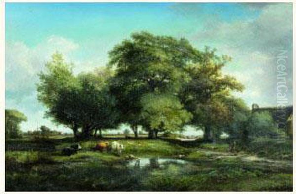 Vaches Pres De La Mare - view 1