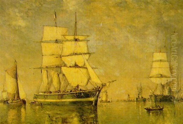 Ships In A Calm Harbor - view 1