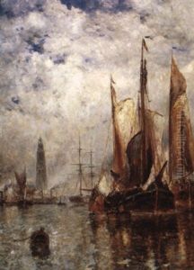 Harbor Scene Harbor Scene