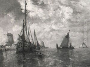 Fischerboote by Paul Jean Clays