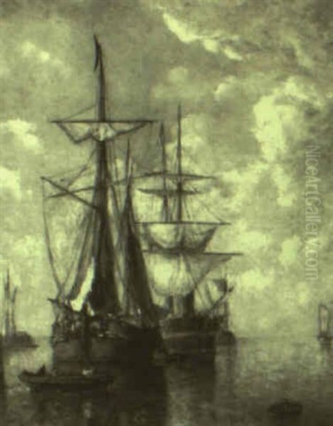 Ships Resting In The Harour - view 1