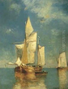 Barques A Voile by Paul Jean Clays