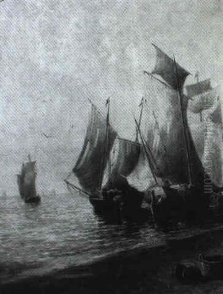 Fishing Boats At Low Tide - view 1
