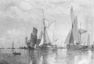 Entree Du Bassin Des Pecheurs Ostende: The Harbour Of Ostende by Paul Jean Clays