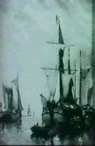 On The Scheldt by Paul Jean Clays