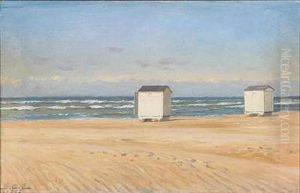 Bath Houses On A Beach