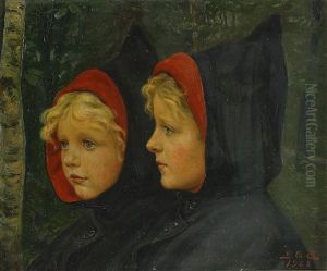 Tvillingsystrar by Gustav Adolf Clemens