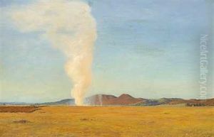 Lyngbrand. Sejs Hede. Silkeborgegnen by Gustav Adolf Clemens