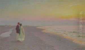 L'heure Bleue Grenen, Skagen by Gustav Adolf Clemens