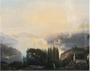 Rumeli Hisari'na Bakis by Felix Auguste Clement